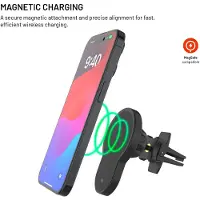 FIXED Ładowarka Držák s bezdrátovým nabíjením MagClick 2 s podporou MagSafe, 15W, Qi2, černý