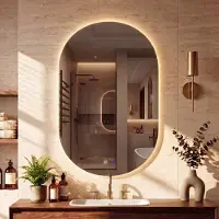 CLP Badspiegel Barbora Glas HBT: 80x50x3 cm 80x50 cm
