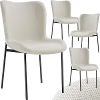 TecTake Polsterstuhl Tessa ergonomische Form mit hoher Rückenlehne 54 x 62 x 90 cm