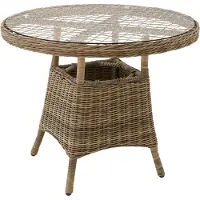 TecTake Aluminium Gartentisch wetterfest und UV-beständig 91 x 73,5 cm