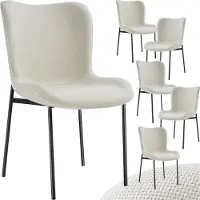 TecTake Polsterstuhl Tessa ergonomische Form mit hoher Rückenlehne 54 x 62 x 90 cm