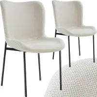 TecTake Polsterstuhl Tessa ergonomische Form mit hoher Rückenlehne 54 x 62 x 90 cm