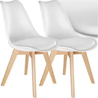 TecTake Set Esszimmerstuhl Frederikke Scandi-Design 49 x 53 x 82 cm