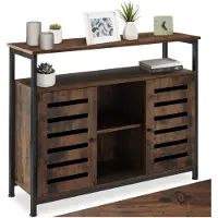 TecTake Sideboard Warrington mit höhenverstellbaren Kunststofffüßen, 100 x 37 x 82 cm
