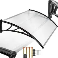 TecTake - Türvordach - Schutztürvordach - Polycarbonat - 150 cm breit - 401265