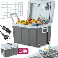 TecTake Elektrische Kühl- und Wärmebox 40 l Fassungsvermögen Steckdosen- und Autoanschluss