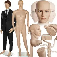 TecTake - Schaufensterpuppe Schaufensterpuppe Modell "Herren" - zerlegbar - 402662