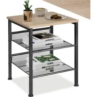 TecTake - Beistelltisch Lincoln - 40,5 x 40 x 50,5 cm - robust - Industrieleuchte - 404270
