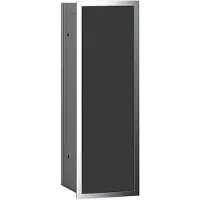 Emco Bürstengarnitur -Modul asis 150 chrom / schwarz, Unterputz, 495 mm, ohne Einbaurahmen, 97302793 973027931