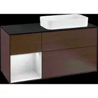 Villeroy & Boch V&B Waschtischunterschrank FINION 1200x603x501 Abdpl bl Reg wh ma/Wln Ve