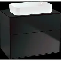 Villeroy & Boch V&B Waschtischunterschrank Wandbeleuchtung Finion 80x60,3x50,1mm, Gl. bla m, bla m lacquer
