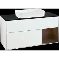 Villeroy & Boch V&B Waschtischunterschrank FINION 1200x603x501 Abdpl bl Reg Wln Ve/gls wh