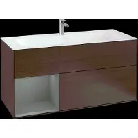 Villeroy & Boch V&B Waschtischunterschrank Wandbeleuchtung Finion 119,6x59,1cm, Reg li Oli. m Lac, wal ven