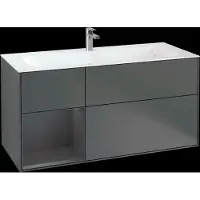 Villeroy & Boch V&B Waschtischunterschrank Wandbeleuchtung Finion 119,6x59,1cm, Rg l md b m La, Anthrac. m