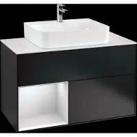 Villeroy & Boch V&B Waschtischunterschrank FINION 1000x603x501 Abdpl wh Reg wh ma/bl ma