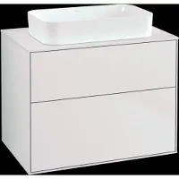 Villeroy & Boch V&B Waschtischunterschrank Wandbeleuchtung Finion 80x60,3x50,1mm, Gl. wh. m, wh. m lacquer