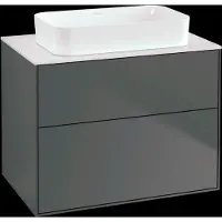 Villeroy & Boch V&B Waschtischunterschrank FINION 800x603x501mm Abdpl Glas wh ma anthr. ma