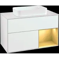 Villeroy & Boch V&B Waschtischunterschrank FINION 1000x603x501 Abdpl wh Reg go ma/gls wh