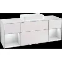 Villeroy & Boch V&B Waschtischunterschrank FINION 1600x603x501 Abdpl wh Reg wh ma/wh ma