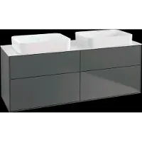Villeroy & Boch V&B Waschtischunterschrank FINION 1600x603x501mm Apl. Glas wh ma anthr. ma