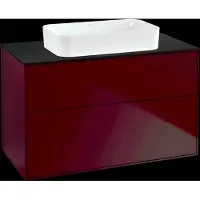 Villeroy & Boch V&B Waschtischunterschrank Wandbeleuchtung Finion 100x60,3x50,1mm, Gl. bla m, Peony Matt