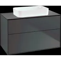 Villeroy & Boch V&B Waschtischunterschrank Wandbeleuchtung Finion 100x60,3x50,1mm, Gl. bla m, md bl. m Lac