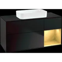 Villeroy & Boch V&B Waschtischunterschrank FINION 1200x603x501mm m Apl. Gl bl ma Regalelem