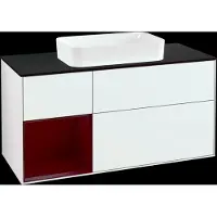 Villeroy & Boch V&B Waschtischunterschrank Wandbeleuchtung Finion 120x60 cm, Reg re Peo, glo white lacquer