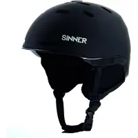 Sinner Skihelm Kaiser Matte Black Black-M