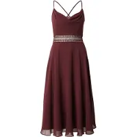 Vera Mont Cocktailkleid mit Wasserfallausschnitt in Deep Dahlia | Gr.: 36