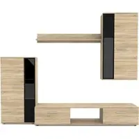 AX Living Hochwertige Wohnwand Formilo 240 cm – Modern & Sonoma Eiche