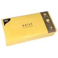 Papstar 150 Servietten "DAILY Collection" 1/4-Falz 32 cm x 32 cm Gelb