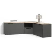 Livinity Wohnwand Piave Anthrazit 3 Teile, Model 58852