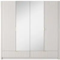 AX Living Modern Aufbewahrung Schrank Vespasia – Beige, 213 cm breit