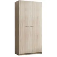 Masseno Drehtürenschrank MALVITO 81/183/52cm 2-türig Schlafzimmer Schrank Kleiderschrank Sonoma Eiche