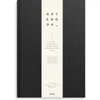 Mayland-Burde A/S Burde Notizbuch Textil schwarz liniert A4