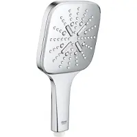 GROHE Handbrause Rainshower 130, Handduschbrause mit Kopf, Chrom, Chrom, Deutschland