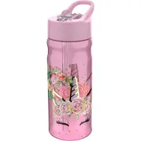 Valiant Basic Lunch Box Waterfles Einhorn Blume 600 Ml Roze