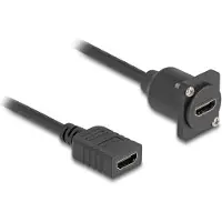 DeLOCK D-Typ HDMI Kabel Buchse zu Buchse schwarz 20 cm