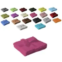 EXKLUSIV HEIMTEXTIL Handtuchserie im Set mit Schleife Marke Seiftuch 4er Set 30 x 30 cm Pink
