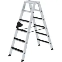 Proregal Stufen-Stehleiter beidseitig begehbar mit clip-step 2x6 Stufen