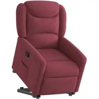 vidaXL Relaxsessel mit Aufstehhilfe Weinrot Stoff