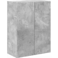 vidaXL TV-Wandschrank 59,5 x 31 x 80 cm Beton Grau Holzwerkstoff