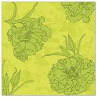 Papstar 50 Servietten "ROYAL Collection" 1/4-Falz 40 x 40 cm grün