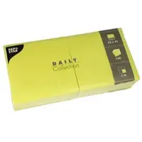 Papstar Servietten "DAILY Collection" 1/4-Falz 32 cm x 32 cm limonengrün, 6 x 150 Stück 900 Stück