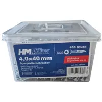 HM Müllner Spanplattenschrauben Box TX - Senkkopf - mit Bithalter und 2 Bits