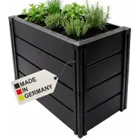 NYVI Hochbeet NYVIGreen M 82x44x61cm 196 Liter - Kunststoff Kräuterbeet für Garten, Terrasse, Balkon - Wetterfest, UV-resistent, Rostfrei, Langlebig - Einfache Steckmontage & Erweiterbarkeit