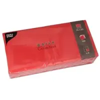 Papstar 150 Servietten "DAILY Collection" 1/4-Falz 32 cm x 32 cm Rot