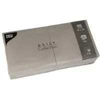 Papstar Servietten "DAILY Collection" 1/4-Falz 32 cm x 32 cm grau, 6 x 150 Stück 900 Stück