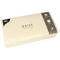 Papstar 150 Servietten "DAILY Collection" 1/4-Falz 32 cm x 32 cm Champagner